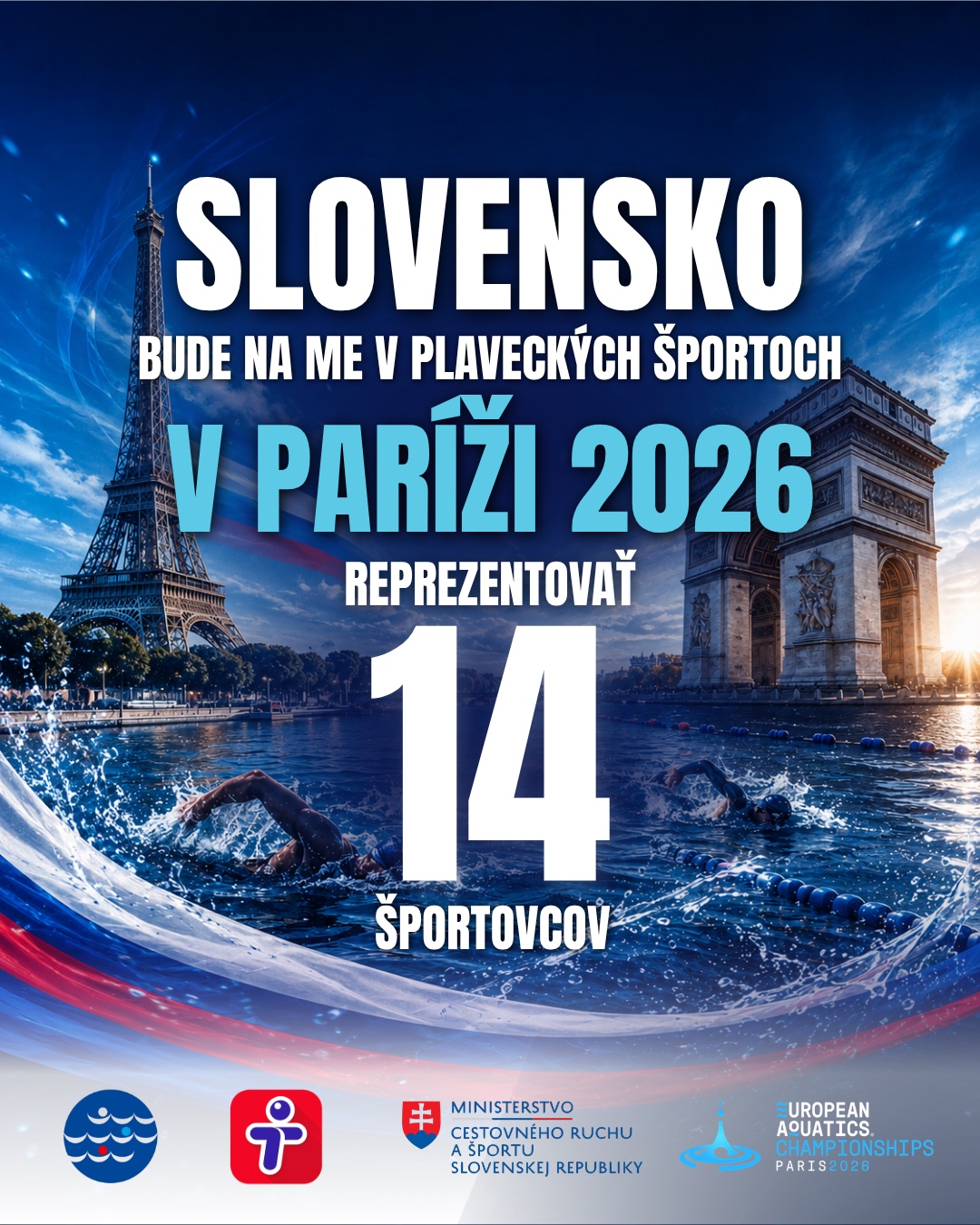 Slovenská plavecká federace — ME Paříž 2026