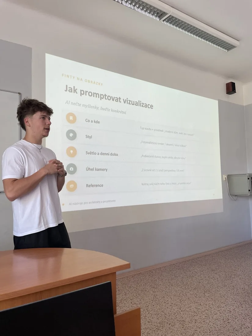 Přednáška o umělé inteligenci na škole